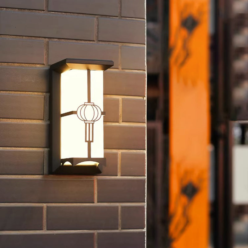 Cuboid Aluminum Acrylic Patio Outdoor Light