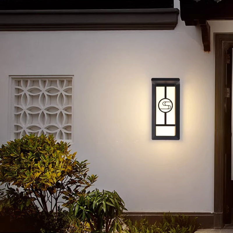 Cuboid Aluminum Acrylic Patio Outdoor Light