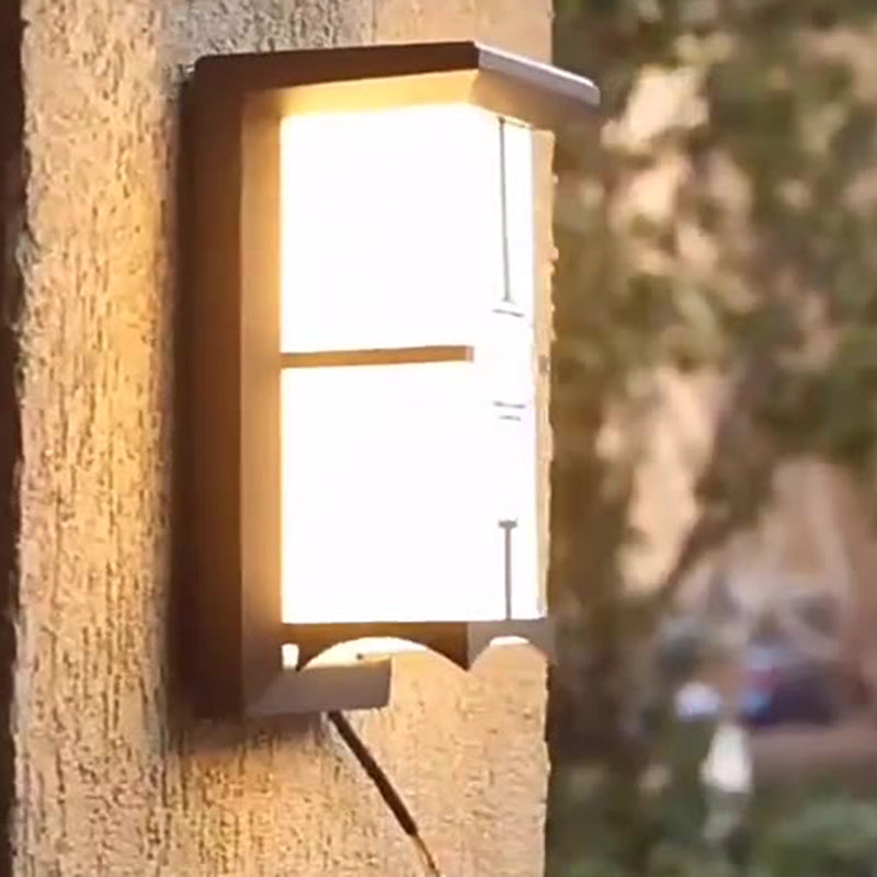 Cuboid Aluminum Acrylic Patio Outdoor Light