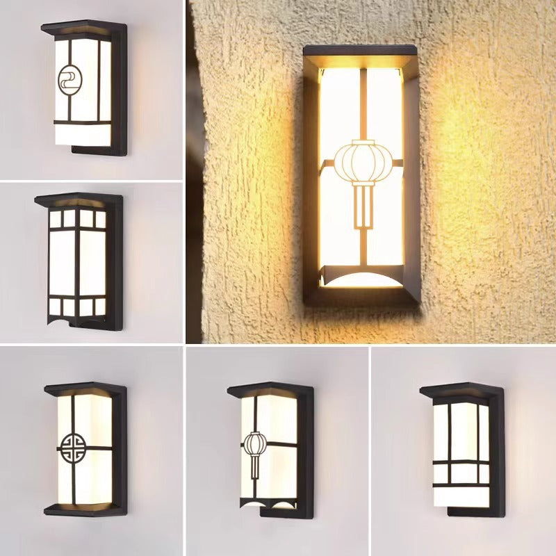 Cuboid Aluminum Acrylic Patio Outdoor Light
