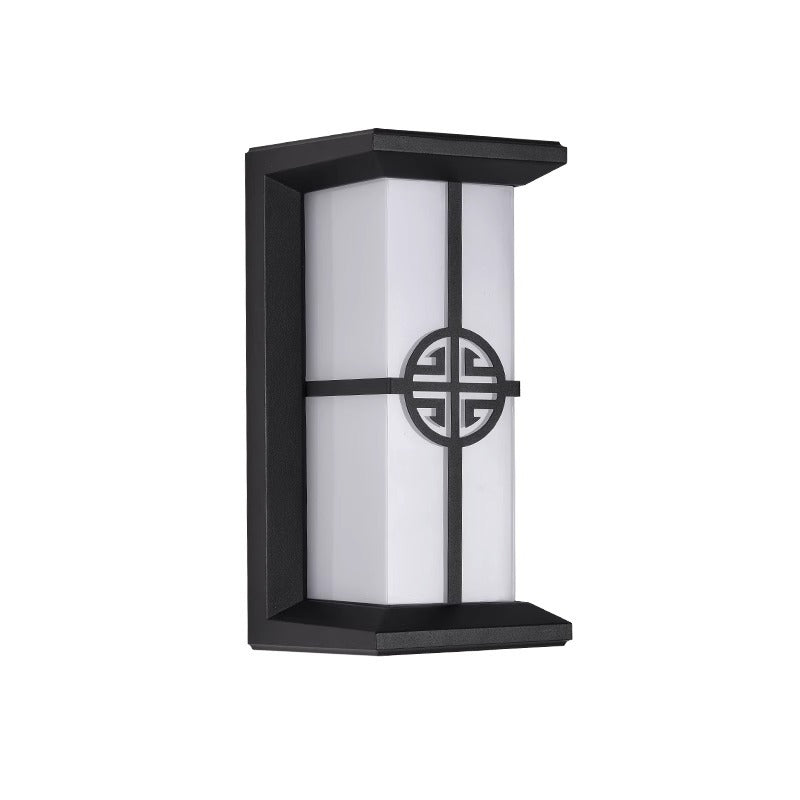 Cuboid Aluminum Acrylic Patio Outdoor Light