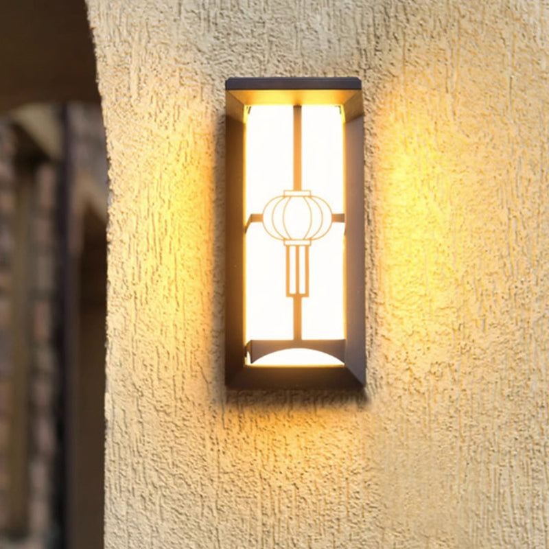 Cuboid Aluminum Acrylic Patio Outdoor Light