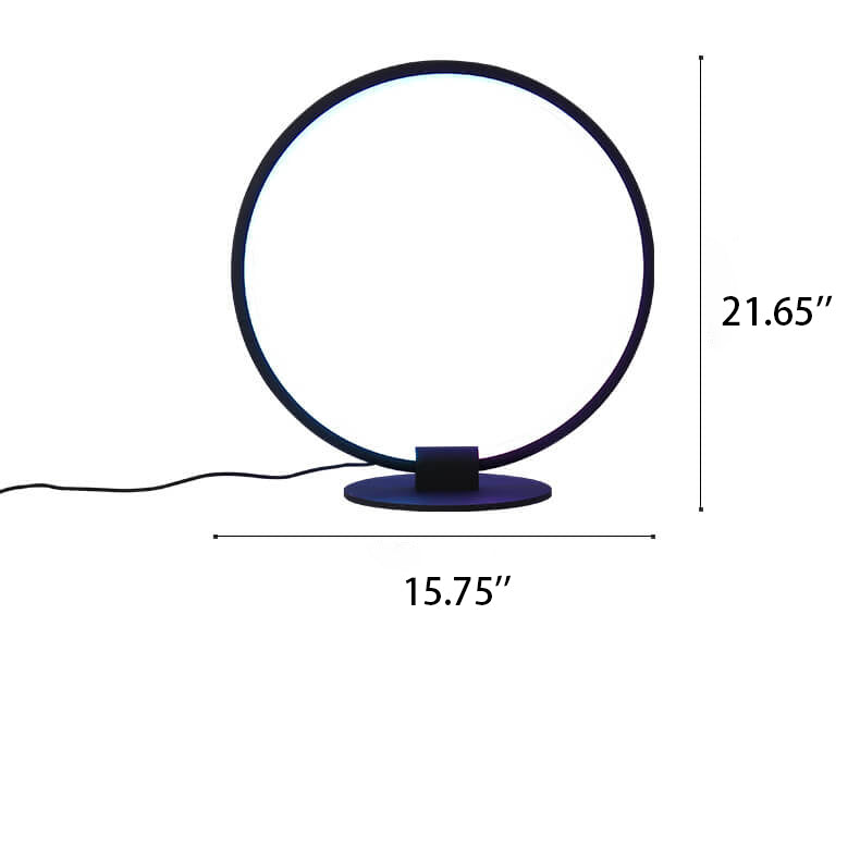 Acrylic Ring Design RGB Table Lamp