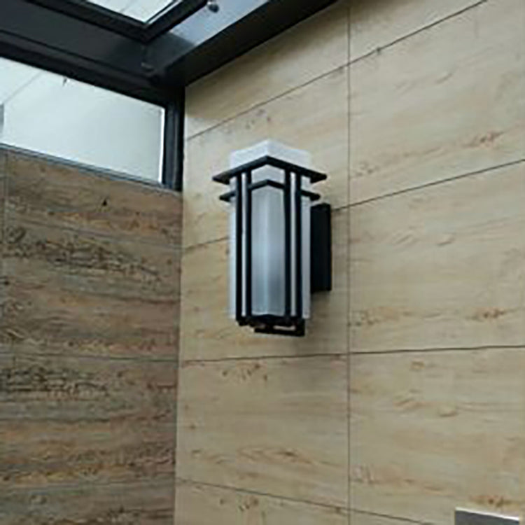Rectangular Alloy Glass Patio Outdoor Light