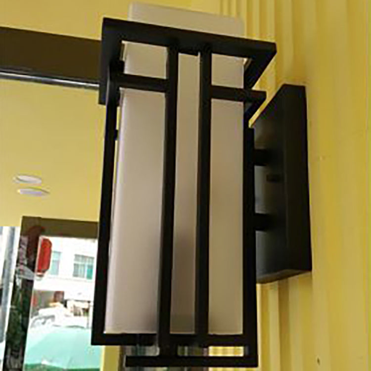 Rectangular Alloy Glass Patio Outdoor Light