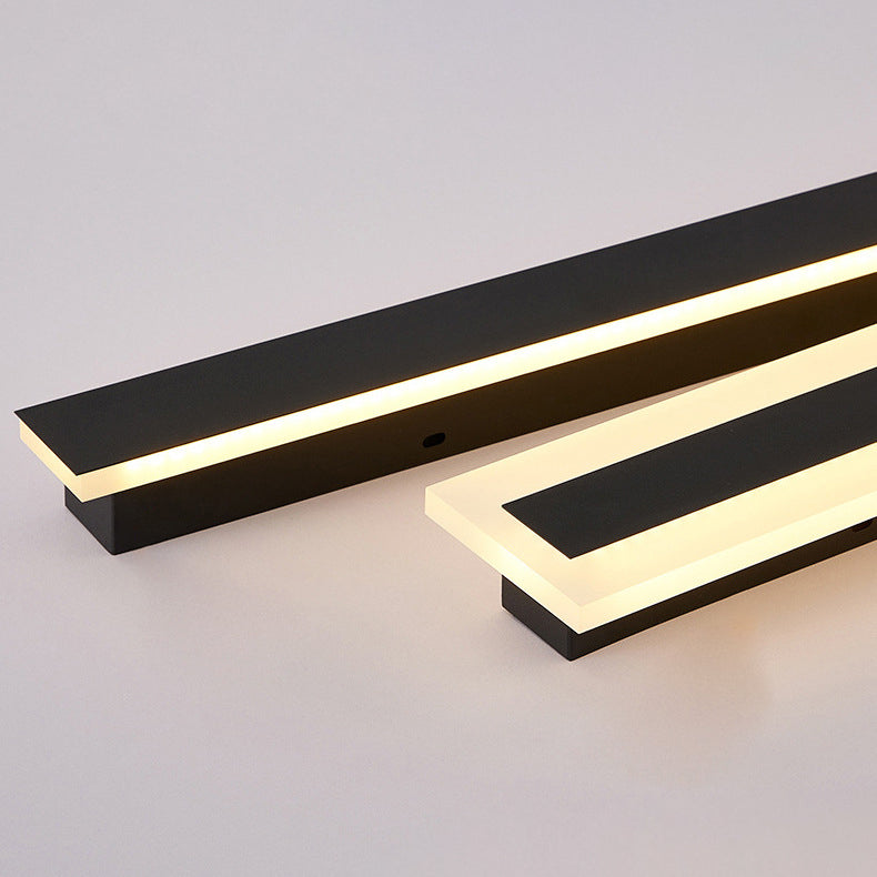 Long Rectangular Aluminum Acrylic Outdoor Light