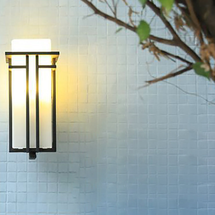 Rectangular Alloy Glass Patio Outdoor Light