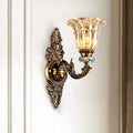Resin Zinc Alloy Glass Wall Lamp
