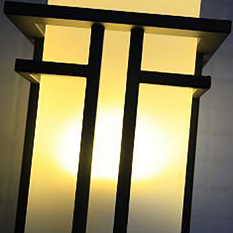 Rectangular Alloy Glass Patio Outdoor Light