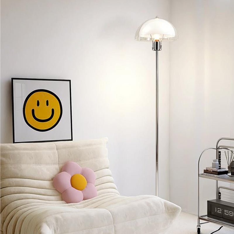 Half Round Long Acrylic Floor Lamp
