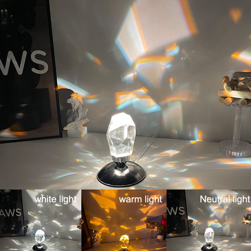 Diamond Crystal Ambient Night Table Lamp