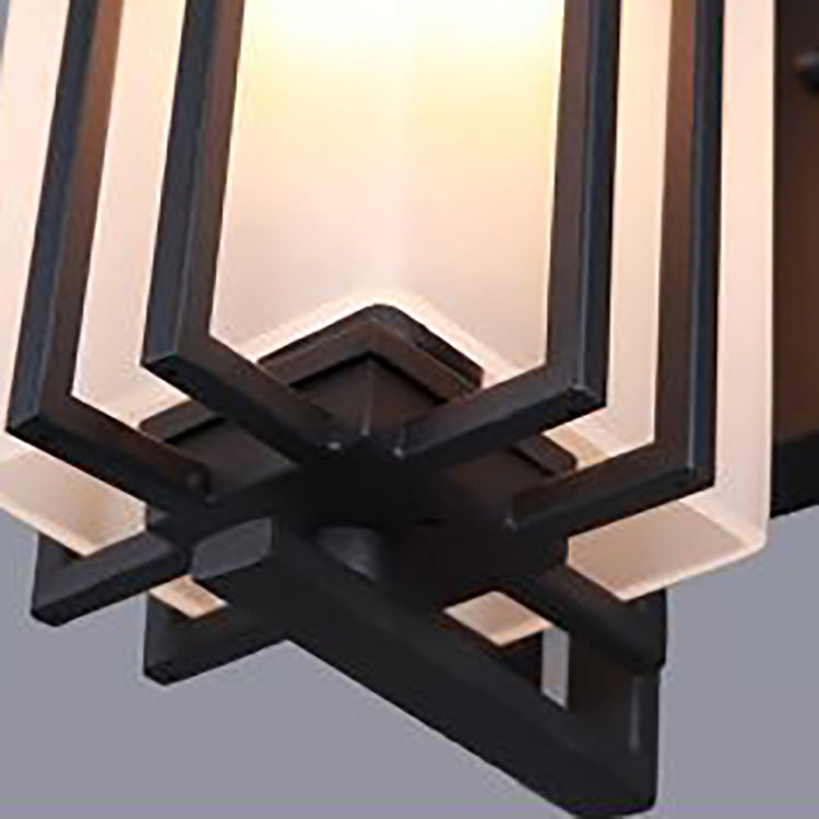 Rectangular Alloy Glass Patio Outdoor Light