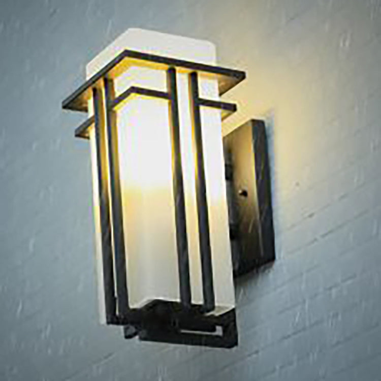 Rectangular Alloy Glass Patio Outdoor Light