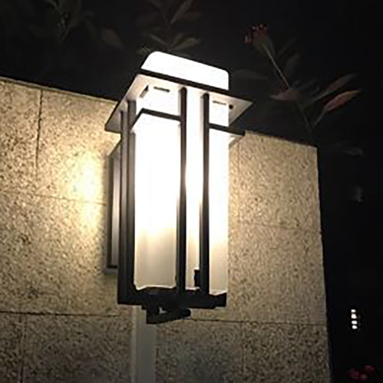 Rectangular Alloy Glass Patio Outdoor Light