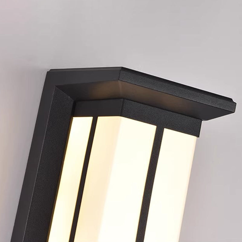Cuboid Aluminum Acrylic Patio Outdoor Light