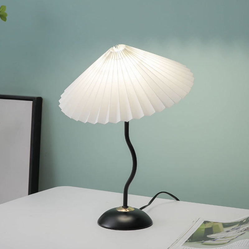 Danish Pleated Umbrella Bend Table Lamp