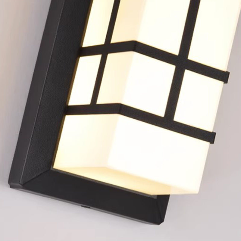 Cuboid Aluminum Acrylic Patio Outdoor Light