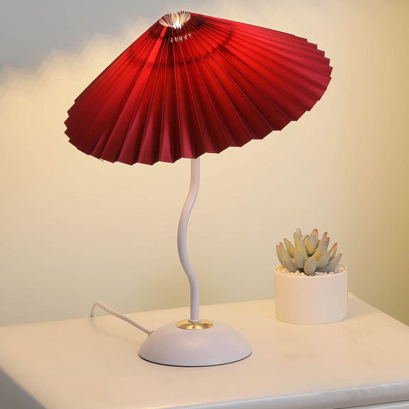 Danish Pleated Umbrella Bend Table Lamp