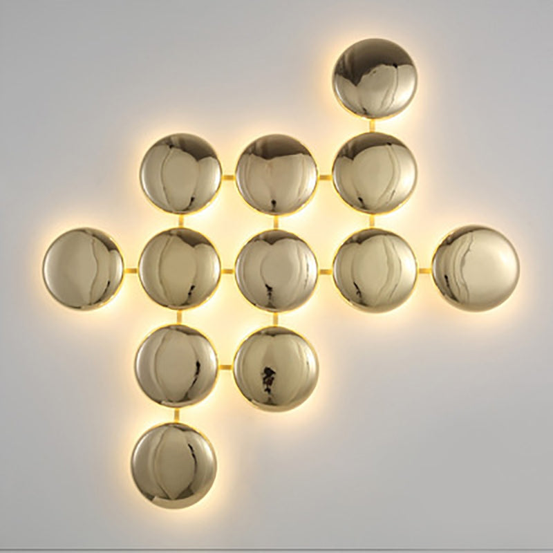 Titanium Round Circle 10/14/24 14-Light Wall Lamp