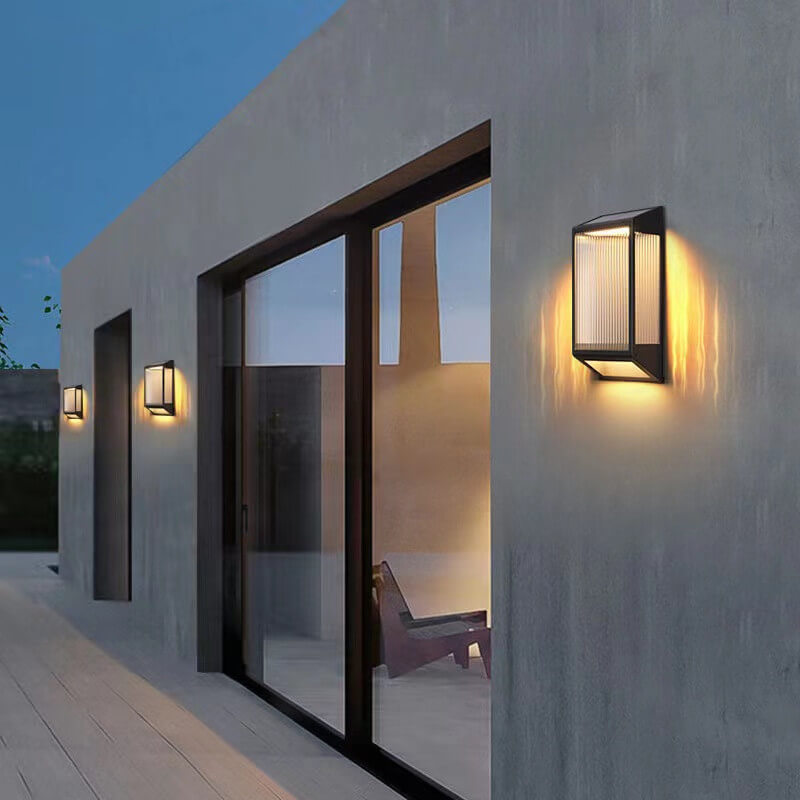 Trapezoidal Stainless Steel Acrylic Outdoor Light