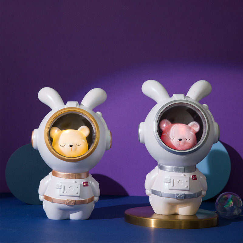 Astronaut Rabbit Duck Resin Table Lamp