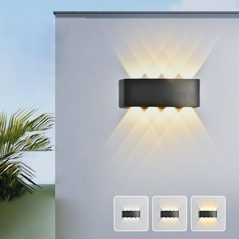 Cylinder Rectangular Aluminium Iron Outdoor Light