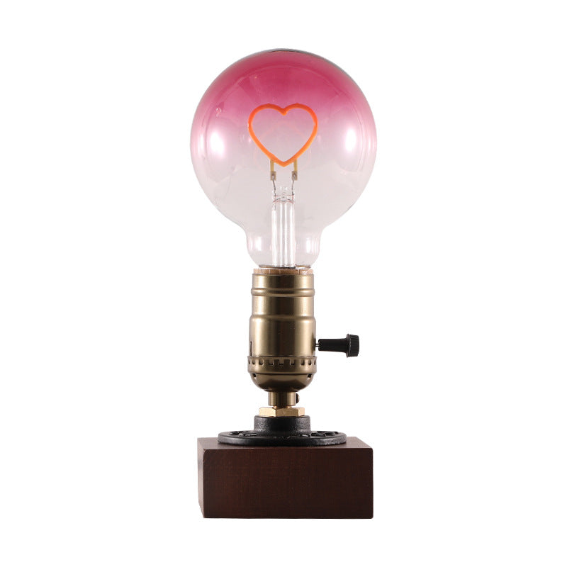 Square Elliptical Aluminium Copper Table Lamp