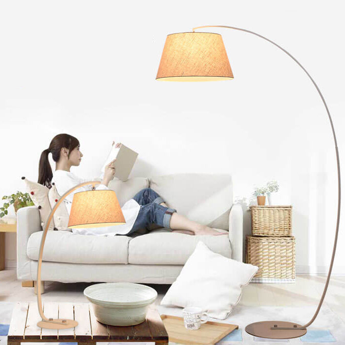 Solid Color Fishing Iron Floor Lamp