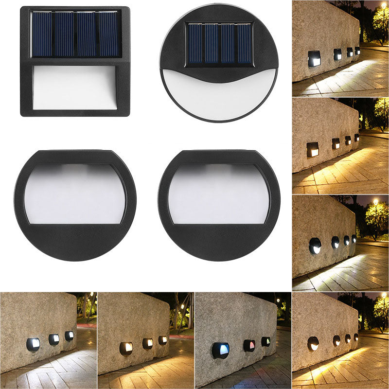 Round Square Patio Step Outdoor Light