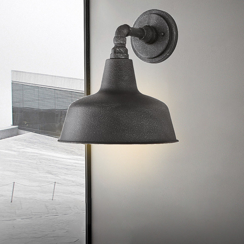 Frosted Texture Iron Patio Outdoor Light