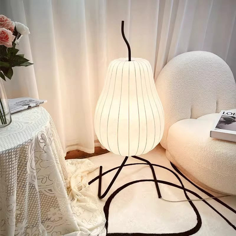 Pear Elliptical Iron Fabric Floor Lamp