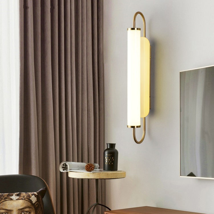 Iron Acrylic Cylinder Strip Wall Lamp