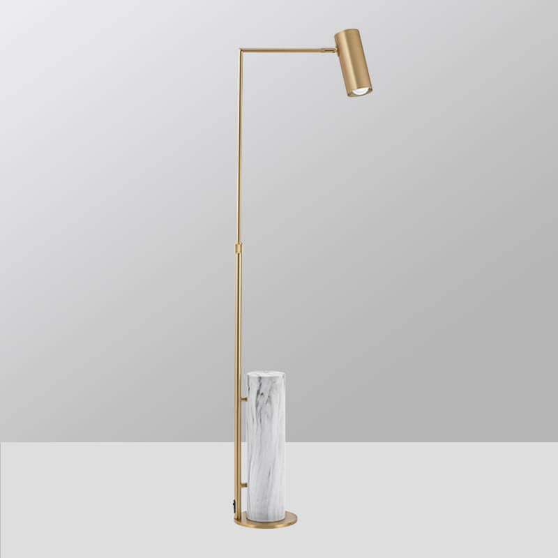 Foldable Iron Stone Floor Lamp