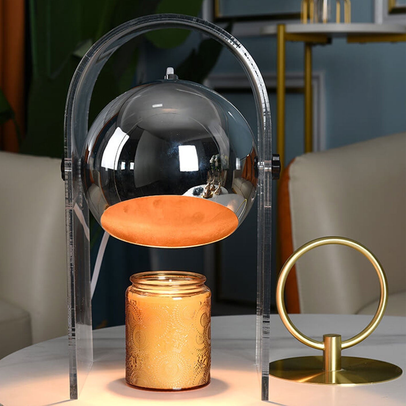 Acrylic Glass Dome Aromatherapy Table Lamp