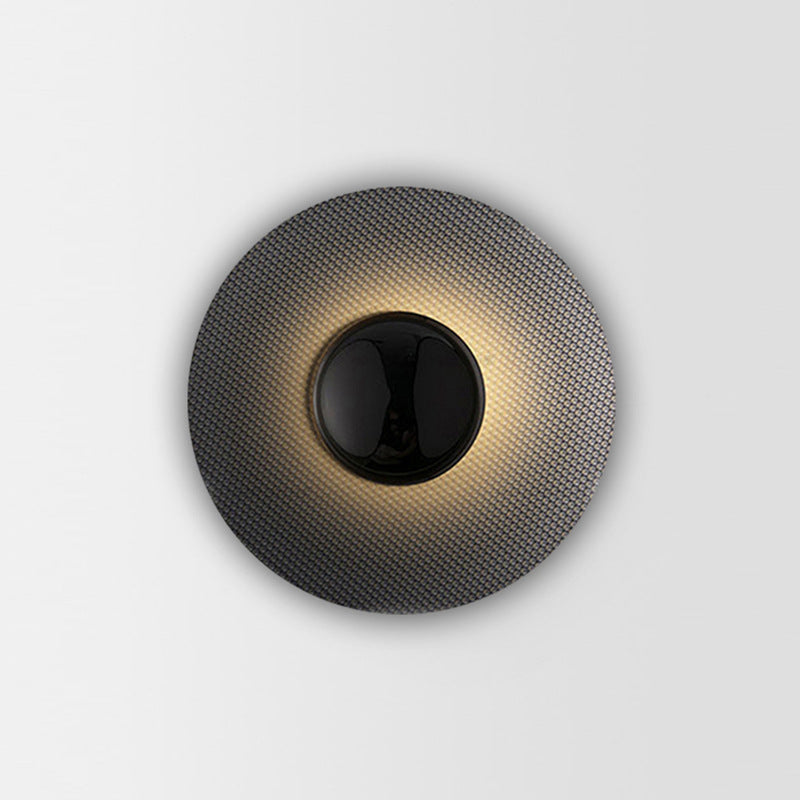 Round Iron Living Room Wall Lamp