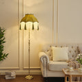 Brass Umbrella Tassels Living Floor Lamp