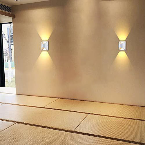 Solid Color Aluminum Square Outdoor Light