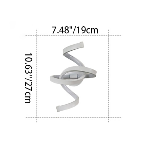 Bar Wave Aluminium Acrylic Wall Lamp