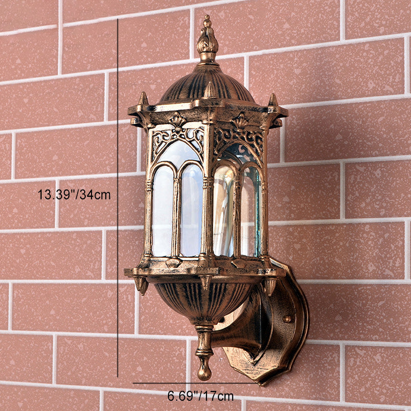 Cylinder Aluminum Glass Garden Outdoor Light