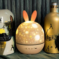 Kids Projectable Round Rabbit Table Lamp