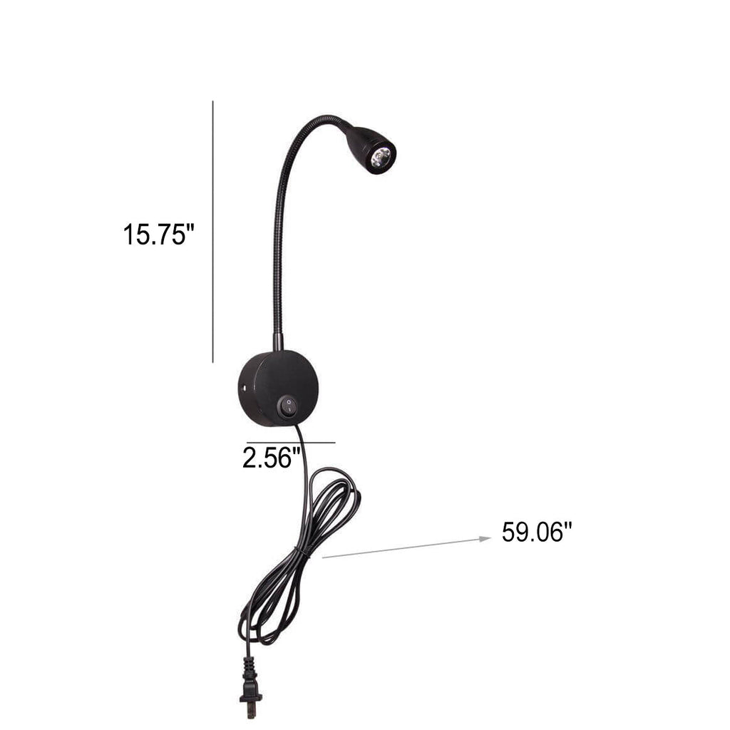 Hose Rotatable Reading Wall Lamp