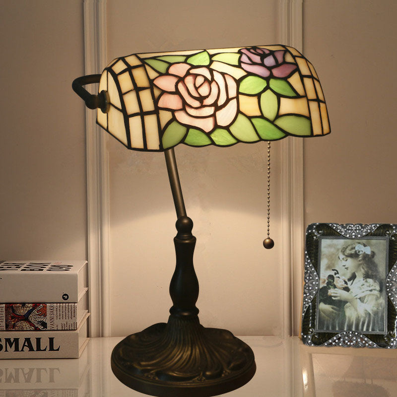 Half Cylinder Rose Zinc Table Lamp