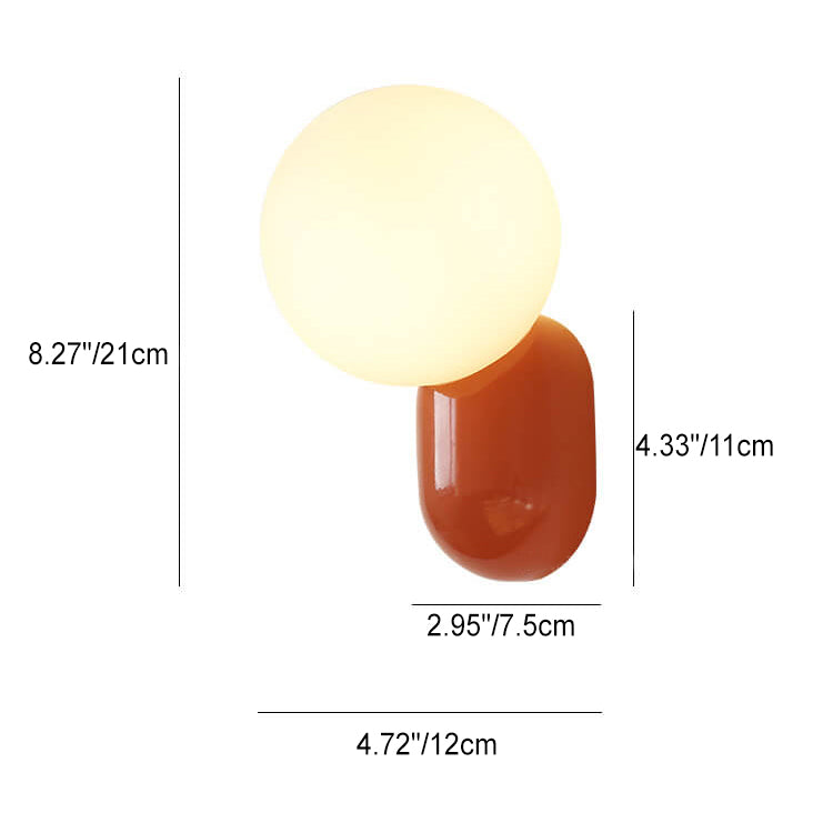 Macaron Cream Style Resin Wall Lamp