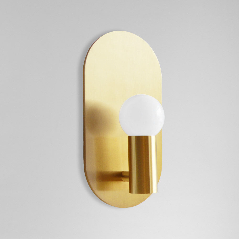 Iron Oval Ball Bedroom Wall Lamp