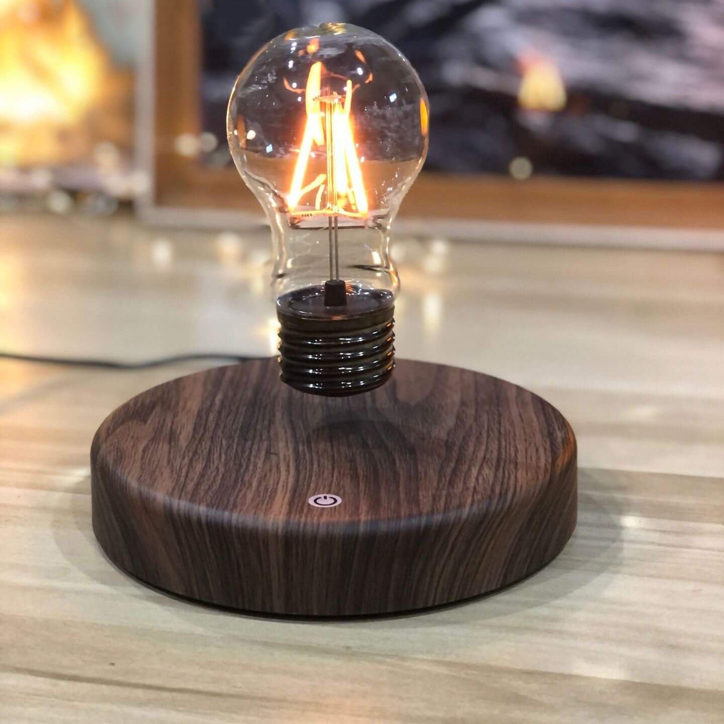 Levitation Walnut Decorative Table Lamp