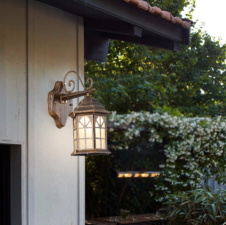 Aluminum Glass Cylinder House Outdoor Light