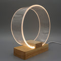 High Translucent Acrylic Circle Table Lamp