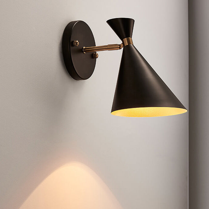 Horn Black Gold Wall Lamp