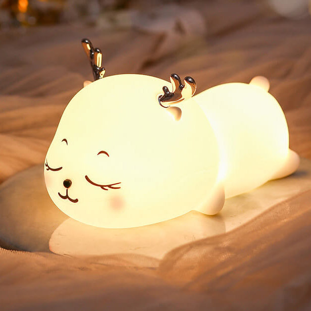 Cartoon Silicone Cute Deer Table Lamp