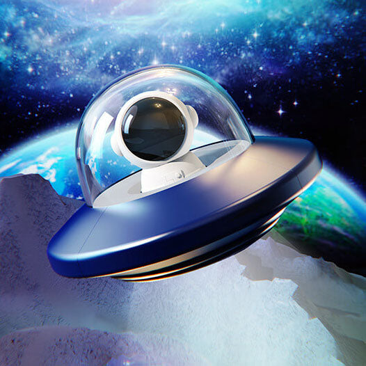 Astronaut Pure White Rechargeable Table Lamp
